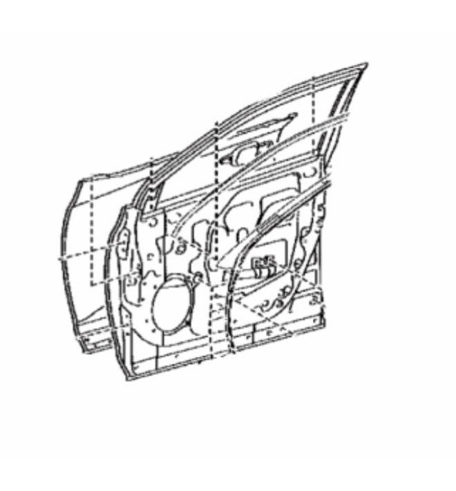 Panel de puerta delantera (Lado Izquierdo) para Toyota Highlander 2018