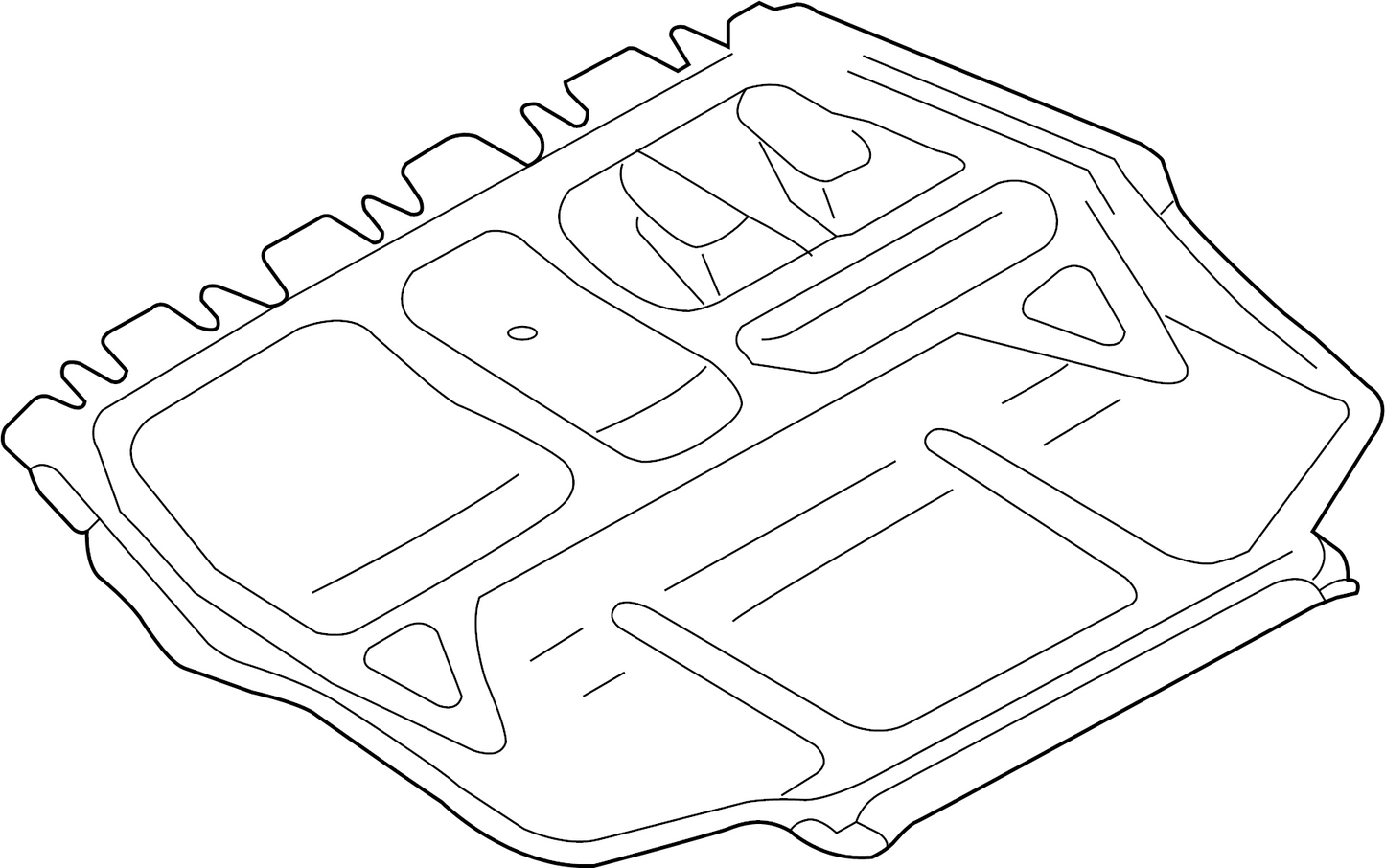 Tolva Inferior de Motor (Underay) Original VW Golf 2004-2013