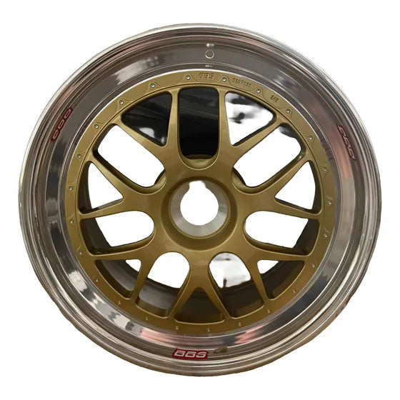 Rines Nuevos Originales Bbs 19 - E07 Center Lock Porsche 992 Dorado Oscuro