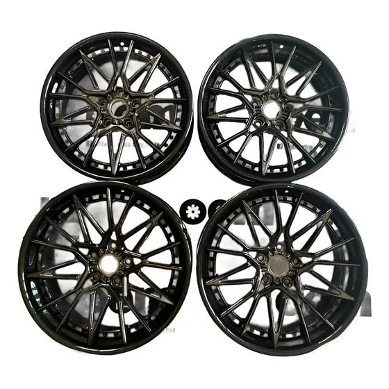 Rines 22 Mclaren Lamborghini R8 Ferrari Forjado Fibra Carbon Gris