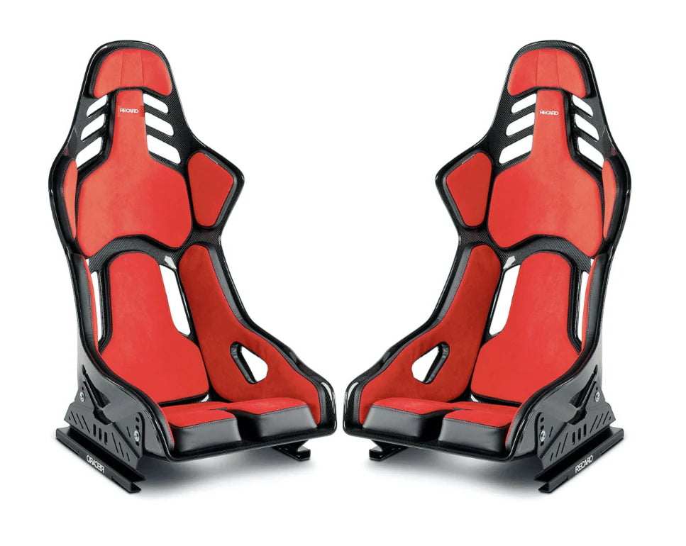 Recaro Podium Fibra Carbon Kevlar Rojos (2 Piezas) Rojo