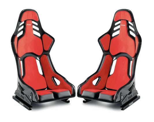 Recaro Podium Fibra Carbon Kevlar Rojos (2 Piezas) Rojo