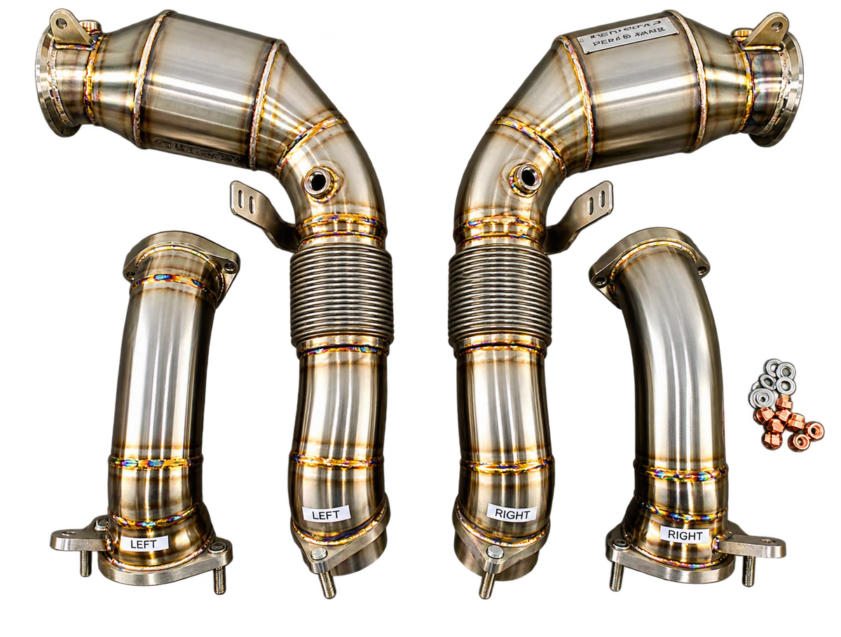 Sistema Completo de Downpipes RedStar Exhaust S68 para BMW X5 M / X6 M Competition