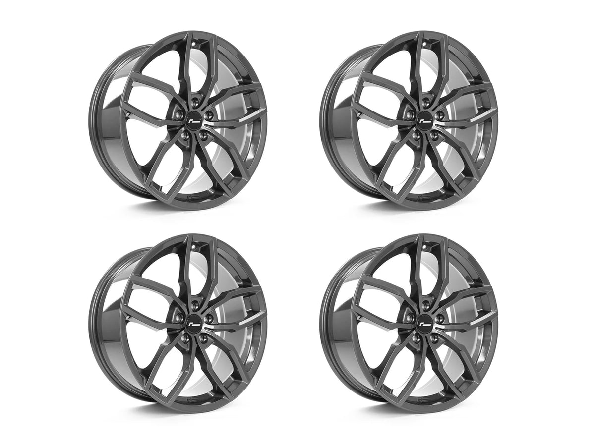 Rines Nuevos Originales Racingline 360 19 X 8.5 Et45 Vw Audi Gunmetal