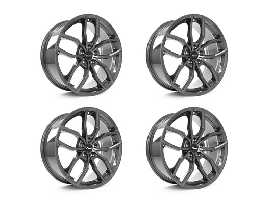 Rines Nuevos Originales Racingline 360 19 X 8.5 Et45 Vw Audi Gunmetal