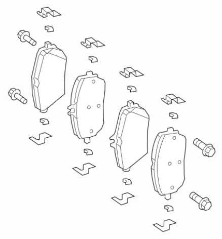 Kit de balatas y sensores Mercedes Benz A45s