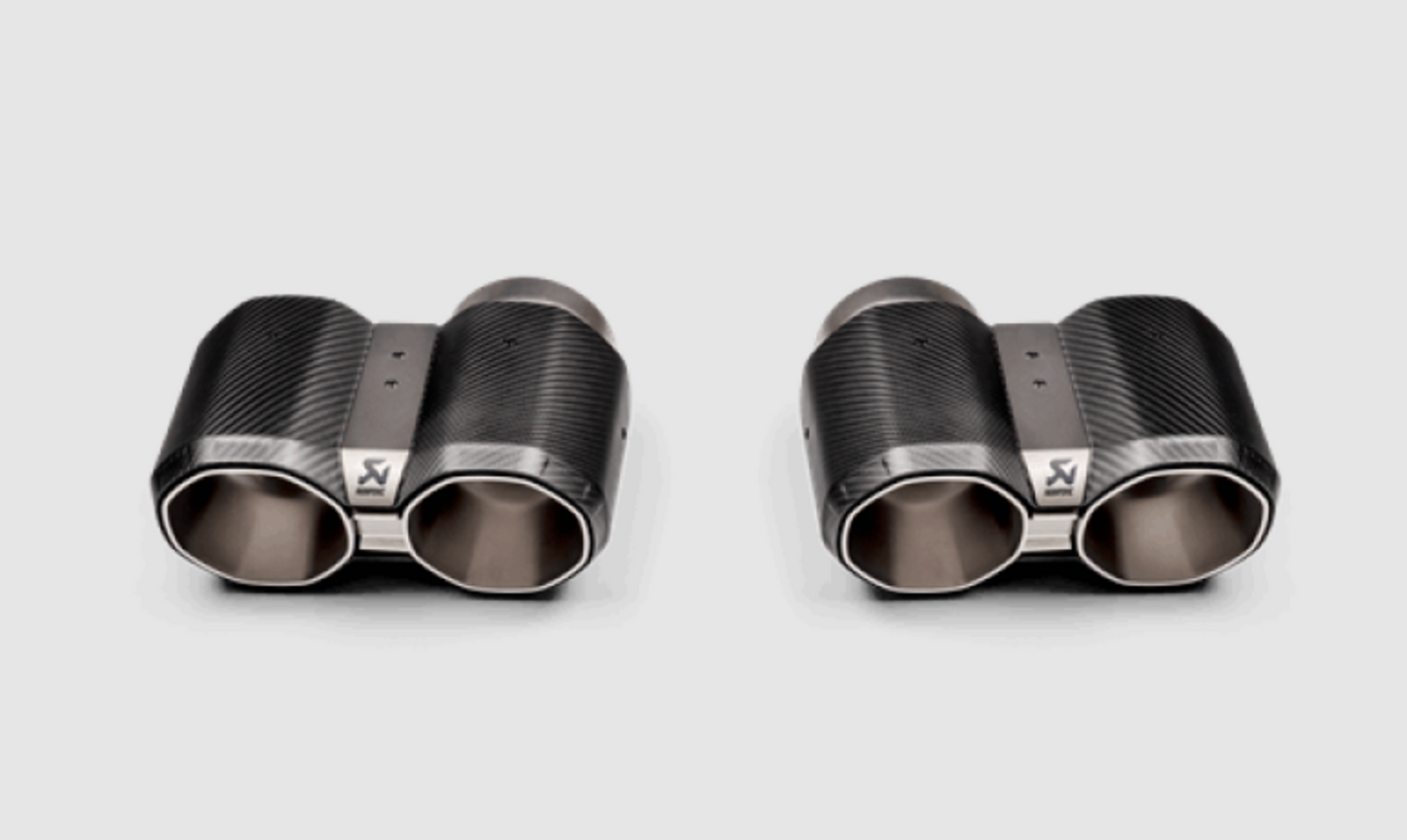 Set de Puntas de Escape Akrapovic Carbono Octagonal BMW M2 / M3 / M4
