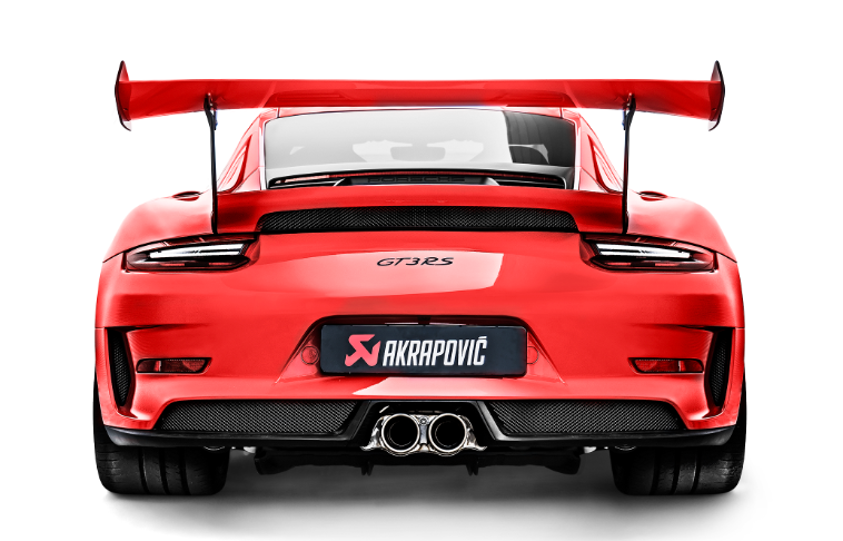 Escape Akrapovic Porsche GT3 RS Slip-On Línea Race con Titanio Puntas