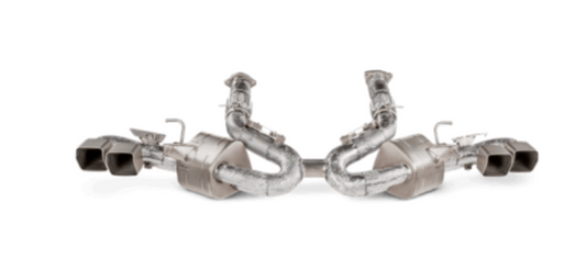 Escape Akrapovic Línea Slip-On (Titanio) Chevrolet Corvette 2020+