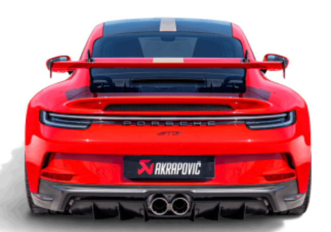 Difusor Trasero Akrapovic de Fibra de Carbono Porsche 911 GT3 2021-2022