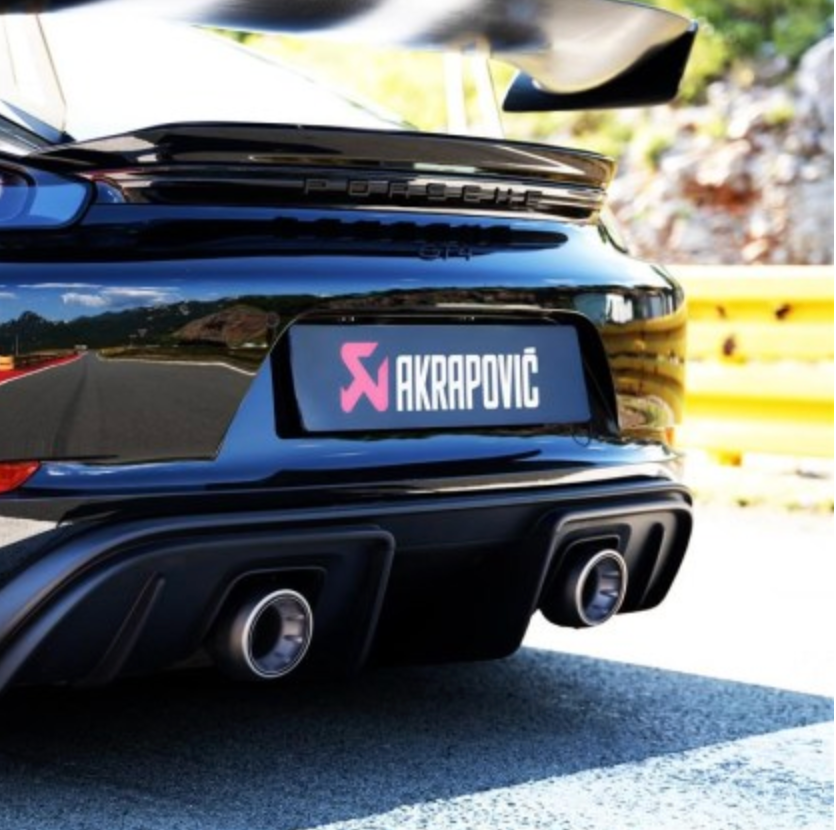 Juego de Puntas de Escape Akrapovic (Titanio) Porsche Cayman GT4 2020+