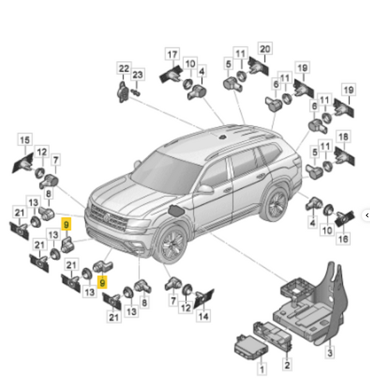 Sensor de aparcamiento VW Teramont 2024