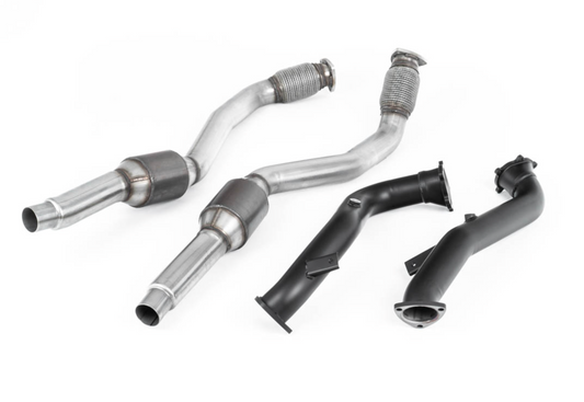 Downpipes de gran diámetro y catalizadores deportivos de alto flujo Milltek - Audi RS6 C7 4.0 TFSI biturbo quattro inc Performance Edition