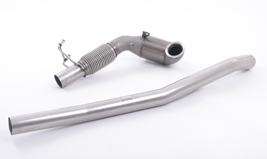 Downpipe de gran diámetro con catalizador deportivo de alto flujo Milltek - Audi S3 2.0 TFSI quattro 3-Door 8V/8V.2 (Non-GPF Equipped Models Only)