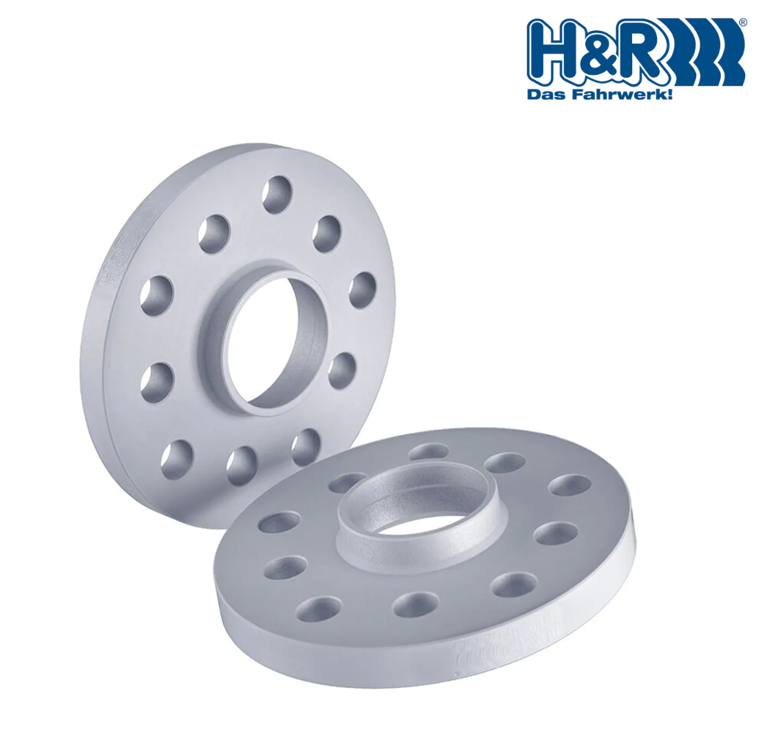 2 pares de espaciadores H&R 15mm para Audi A3, S3, RS3, A4, RS4, S4, A6, S6, RS6, A8, S8, A8L, Allroad, Q2, Q3, R8, TT (Incluye Birlos)