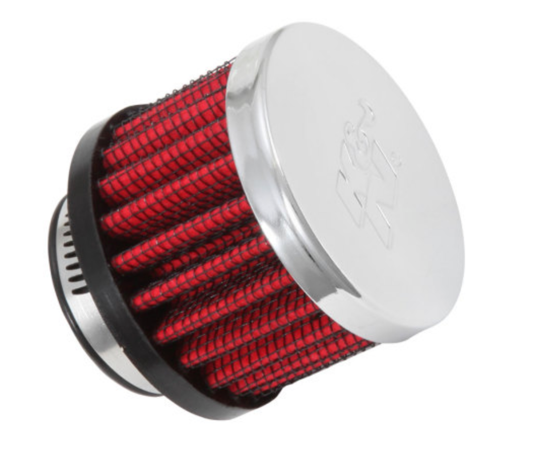 Filtro Respiradero K&N Clamp-On Cromado
