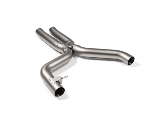 Tubo de Enlace Akrapovic Evolution Corto (Sin Resonador) Titanio BMW M2/M3/M4