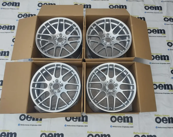 Rines Nuevos Originales Bmw M3 E46 Modelo Csl 19 X 8.5 Gris