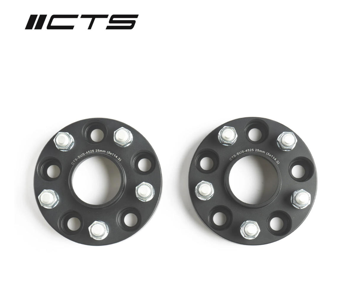 CTS Turbo Tesla Modelo 3/Modelo Y Espaciadores de rueda centrados en cubos (con labio) +25 mm | 5×114,3 CB 64,1