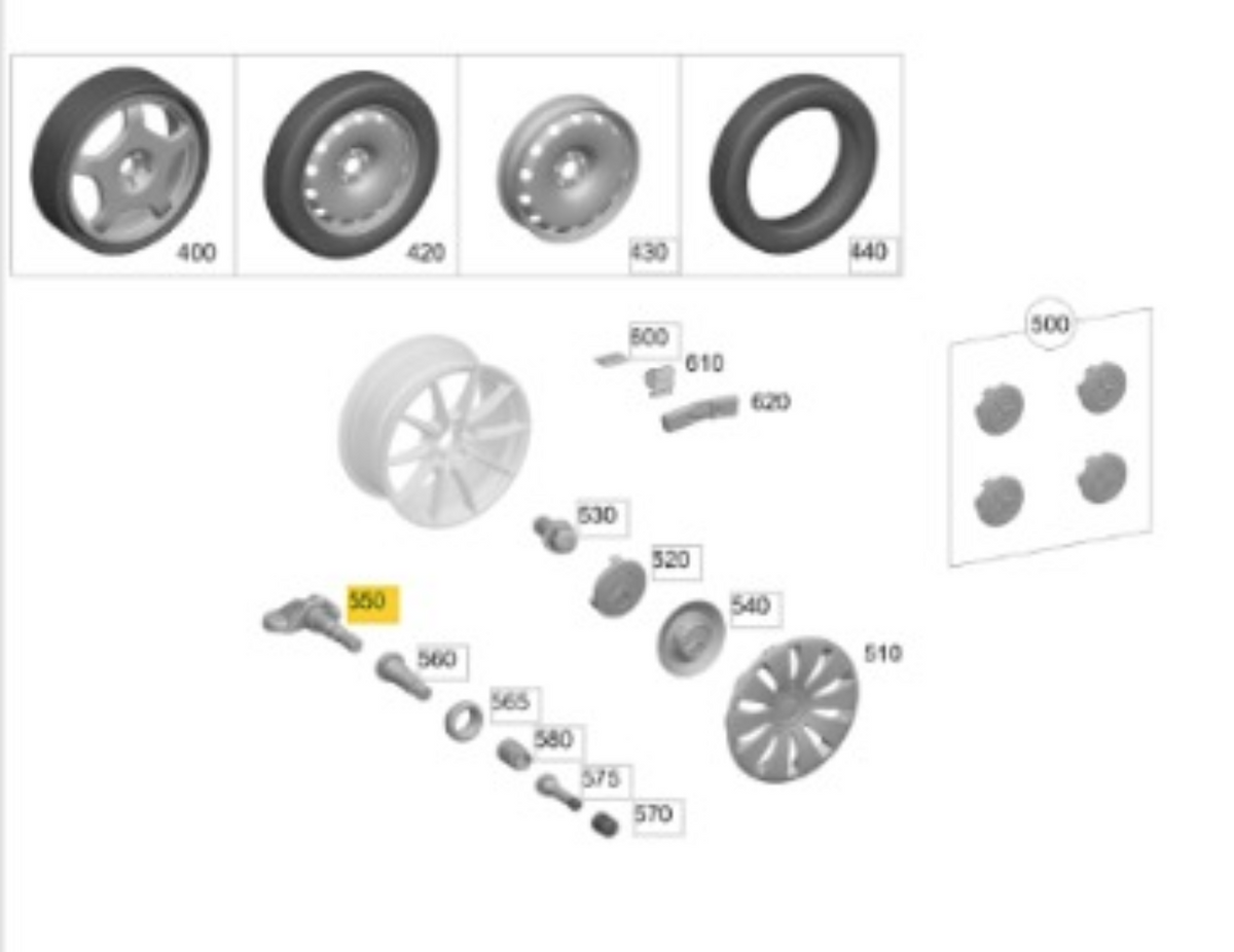 Sensor TPMS Original Mercedes-AMG A45S 2023
