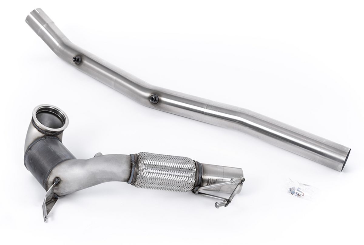 Downpipe Milltek Sport Large-Bore con Catálizador Hi-Flow Race - Golf Mk8 R / Audi S3 8Y