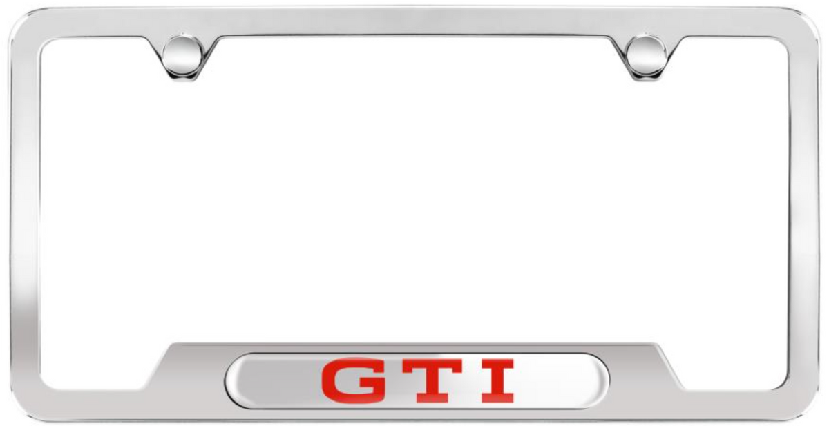 Marco de Placa GTI Pulido Original Volkswagen para VW GTI 2022-2026