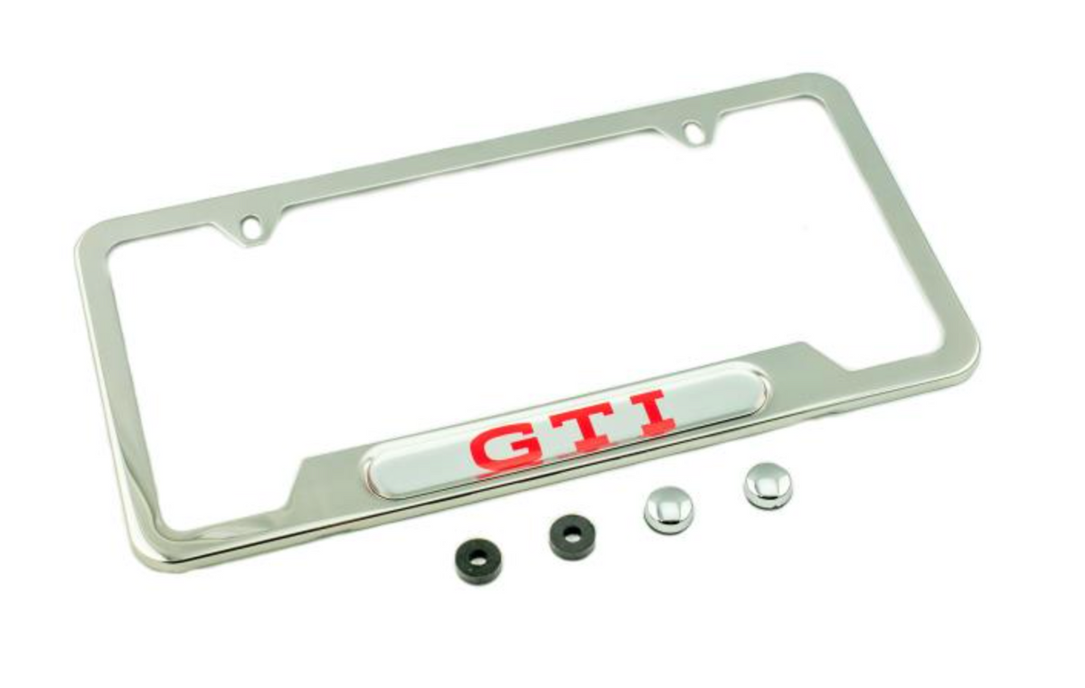 Marco de Placa GTI Pulido Original Volkswagen para VW GTI 2022-2026
